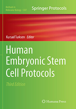 Kartonierter Einband Human Embryonic Stem Cell Protocols von 