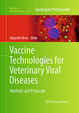 Couverture cartonnée Vaccine Technologies for Veterinary Viral Diseases de 