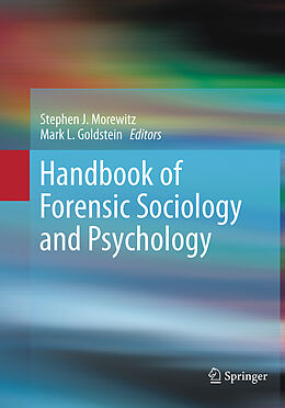 Couverture cartonnée Handbook of Forensic Sociology and Psychology de 