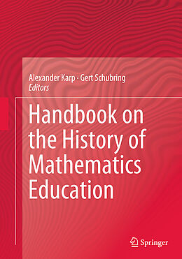 Couverture cartonnée Handbook on the History of Mathematics Education de 