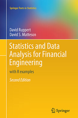 Couverture cartonnée Statistics and Data Analysis for Financial Engineering de David S. Matteson, David Ruppert