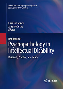 Couverture cartonnée Handbook of Psychopathology in Intellectual Disability de 