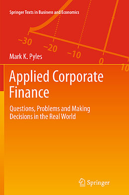 Couverture cartonnée Applied Corporate Finance de Mark K. Pyles