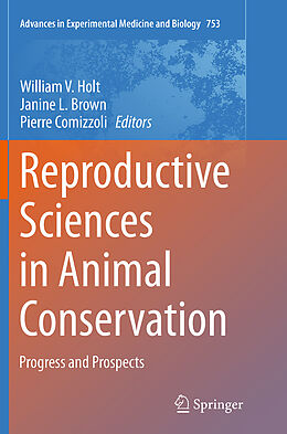 Couverture cartonnée Reproductive Sciences in Animal Conservation de 