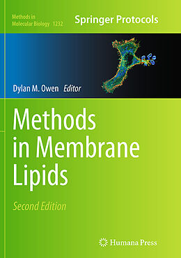 Couverture cartonnée Methods in Membrane Lipids de 