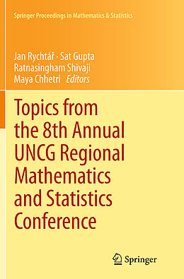 Couverture cartonnée Topics from the 8th Annual UNCG Regional Mathematics and Statistics Conference de 