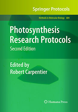 Kartonierter Einband Photosynthesis Research Protocols von 