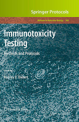 Kartonierter Einband Immunotoxicity Testing von 