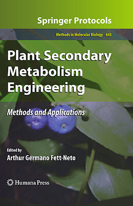 Kartonierter Einband Plant Secondary Metabolism Engineering von 