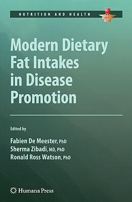 Couverture cartonnée Modern Dietary Fat Intakes in Disease Promotion de 