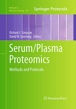 Kartonierter Einband Serum/Plasma Proteomics von 