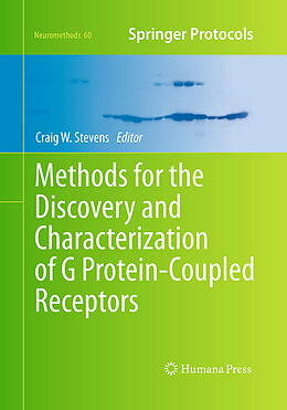 Couverture cartonnée Methods for the Discovery and Characterization of G Protein-Coupled Receptors de 