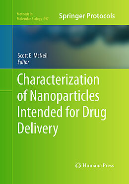 Kartonierter Einband Characterization of Nanoparticles Intended for Drug Delivery von 
