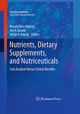 Couverture cartonnée Nutrients, Dietary Supplements, and Nutriceuticals de 