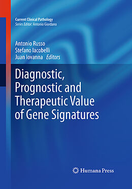 Couverture cartonnée Diagnostic, Prognostic and Therapeutic Value of Gene Signatures de 