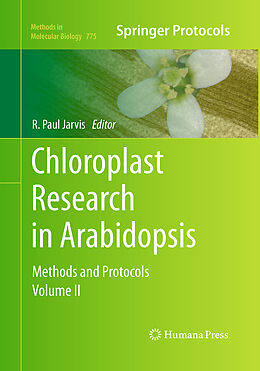Couverture cartonnée Chloroplast Research in Arabidopsis de 