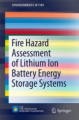 Kartonierter Einband Fire Hazard Assessment of Lithium Ion Battery Energy Storage Systems von Andrew F. Blum, R. Th. Long