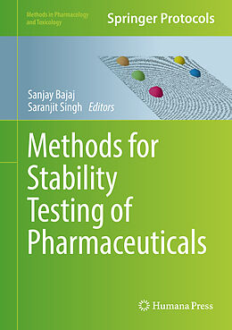 Livre Relié Methods for Stability Testing of Pharmaceuticals de 