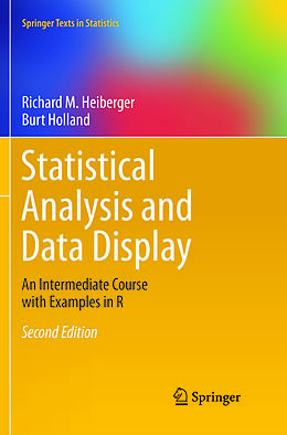 Kartonierter Einband Statistical Analysis and Data Display von Burt Holland, Richard M. Heiberger