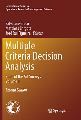 Couverture cartonnée Multiple Criteria Decision Analysis de 