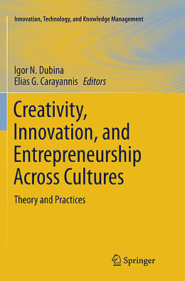 Kartonierter Einband Creativity, Innovation, and Entrepreneurship Across Cultures von 