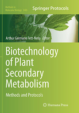 Kartonierter Einband Biotechnology of Plant Secondary Metabolism von 