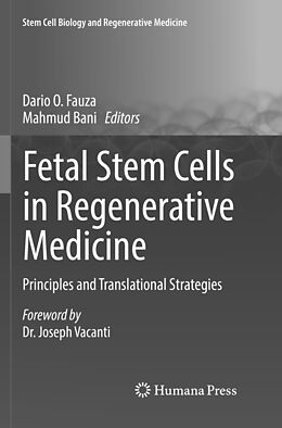 Couverture cartonnée Fetal Stem Cells in Regenerative Medicine de 