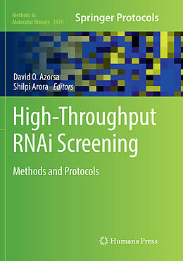 Kartonierter Einband High-Throughput RNAi Screening von 