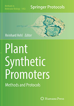 Kartonierter Einband Plant Synthetic Promoters von 