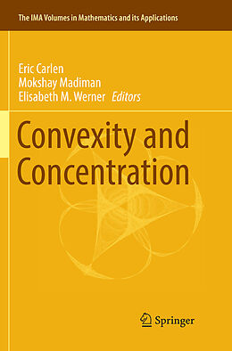 Couverture cartonnée Convexity and Concentration de 