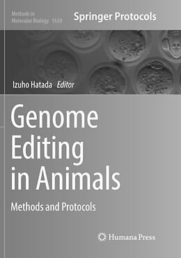 Kartonierter Einband Genome Editing in Animals von 