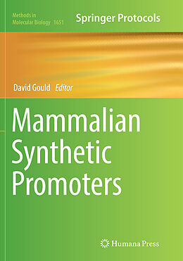 Kartonierter Einband Mammalian Synthetic Promoters von 