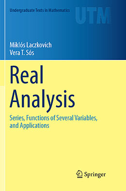 Kartonierter Einband Real Analysis von Miklós Laczkovich, Vera T. Sós