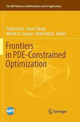 Couverture cartonnée Frontiers in PDE-Constrained Optimization de 