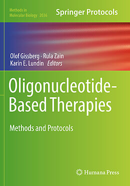 Couverture cartonnée Oligonucleotide-Based Therapies de 