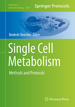 Livre Relié Single Cell Metabolism de 