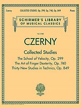 Carl Czerny Notenblätter Collected Studies Op. 299, Op. 740, Op. 849