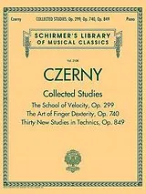 Carl Czerny Notenblätter Collected Studies Op. 299, Op. 740, Op. 849