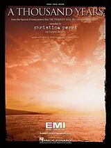 Christina Perri Notenblätter A thousand Years