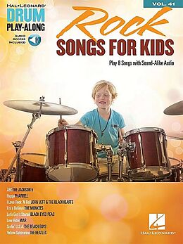  Notenblätter Rock Songs for Kids (+Online Audio Access)drum playalong vol.41