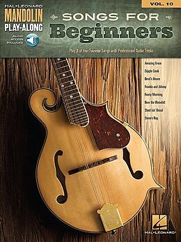  Notenblätter Songs for Beginners (+Online Audio Access) mandolin playalong vol.10