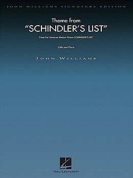 John *1932 Williams Notenblätter Theme from Schindlers List