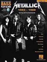  Notenblätter Metallica 1983-1988 (+Online Audio Access)bass playalong vol.21