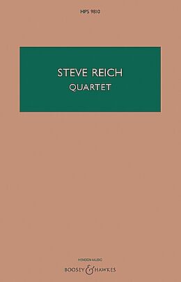 Steve Reich Notenblätter Quartet