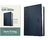 Kartonierter Einband Premium Gift Bible NLT (Red Letter, Leatherlike, Blue) von 