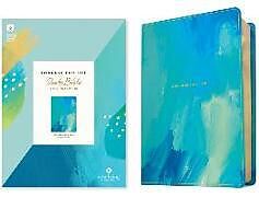 Couverture cartonnée NLT Courage for Life Study Bible for Women (Leatherlike, Brushed Aqua Blue, Filament Enabled) de Tyndale House Publishers (COR), Courage for Life (