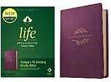 Couverture cartonnée NLT Life Application Study Bible, Third Edition (Leatherlike, Purple, Red Letter) de Tyndale House Publishers (COR)