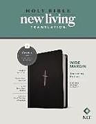 Livre Relié NLT Wide Margin Bible, Filament-Enabled Edition (Hardcover Leatherlike, Black Cross, Red Letter) de Tyndale (COR)