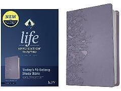 Couverture cartonnée KJV Life Application Study Bible, Third Edition (Leatherlike, Peony Lavender, Red Letter) de Tyndale (COR)