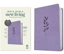 Couverture cartonnée NLT Giant Print Premium Value Bible, Filament-Enabled Edition (Leatherlike, Lavender Vine) de 